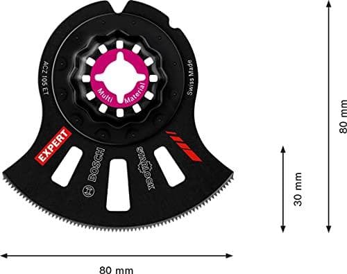 Bosch Expert ACZ 105 ET - segmentsavklinge - 105 mm - længde: 80 mm - bredde: 80 mm