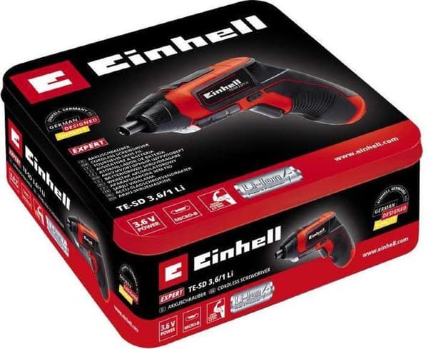 Einhell TE-SD 3.6/1 Li 3.6V Li-Ion akkuruuvimeisselin kotelo - 4.5Nm