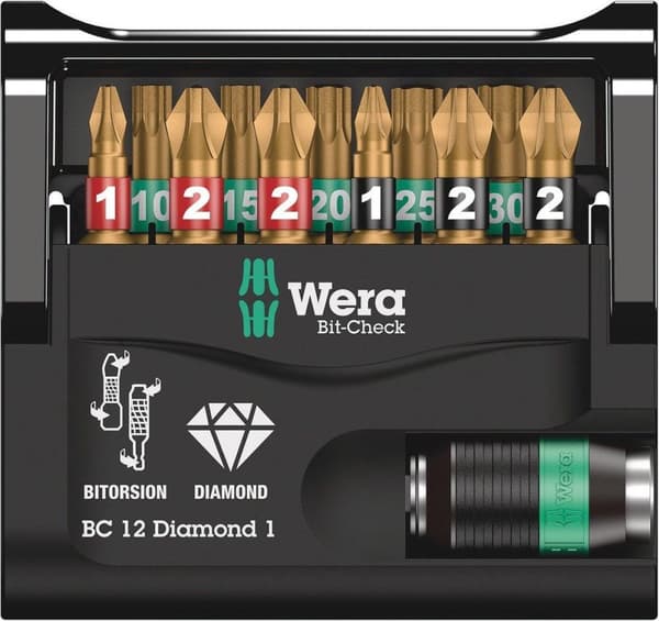 Wera Bit-check Diamond - Bitset - 12-delad