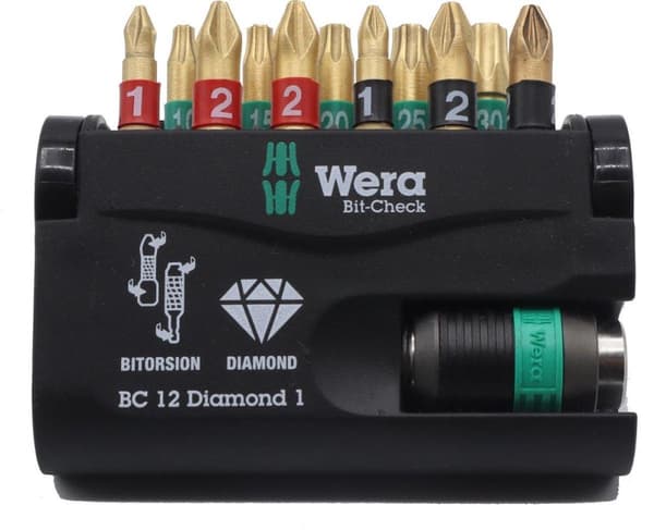 Wera Bit-check Diamond - Bitset - 12-delad