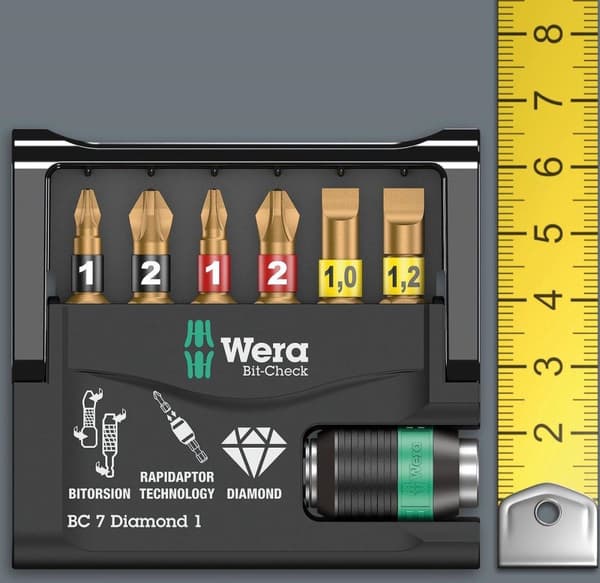 Wera Bit-check Diamond - Bitset - 12-delad