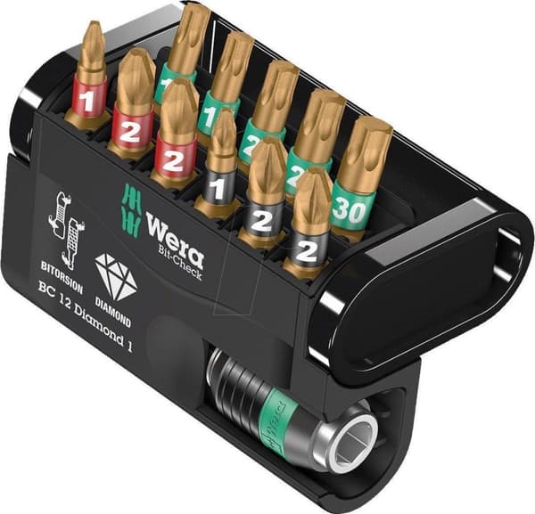 Wera Bit-check Diamond - Bit-sæt - 12-delt