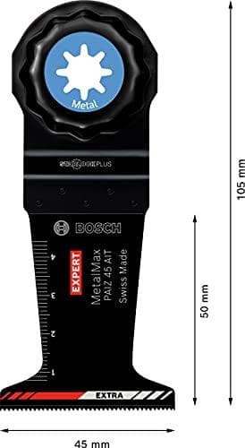 Bosch Professional 1 x Expert MetalMax PAIZ 45 AIT sågblad (för stål, rostfritt stål, bredd 45 mm, tillbehör multifunktionsverktyg)