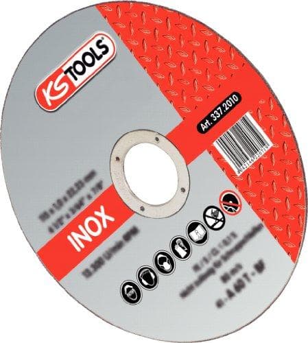 KS TOOLS högpresterande tunn kapskiva, Ø 100 mm, 1,6 mm, 25 stycken (337.2010)