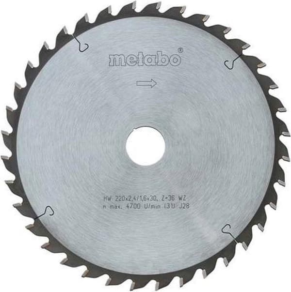 Metabo 628220000 Hm Rundsavklinge Diameter 254 X 30 mm 24 Wz