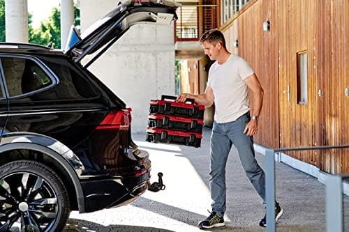 EINHELL E-Case SF - systemväska med gallerskum för förvaring & transport (stänksäker | inkl. 1x gallerskum + 2x skuminsatser) (4540019)