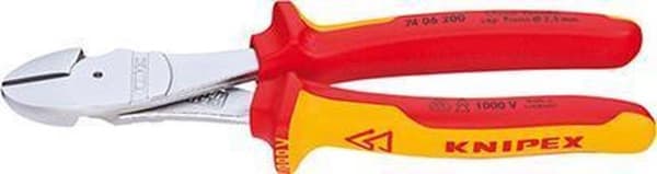 Knipex 74 06 250 VDE Tehokkaat diagonaalileikkauspihdit, jossa viiste 250 mm