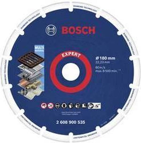 Bosch 2608900535 EXPERT Diamond Metal Wheel Timanttileikkuulevy Halkaisija 180 mm 1 kpl