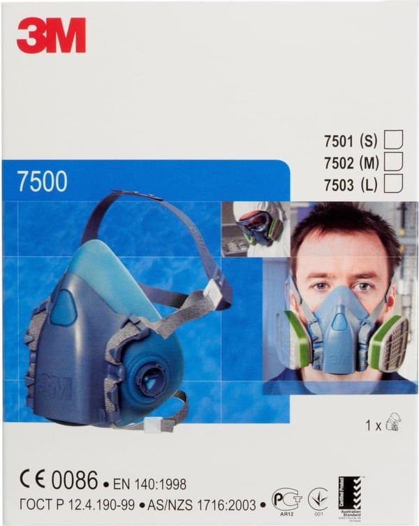 3M Halvmaske 7502 - M - Silikone