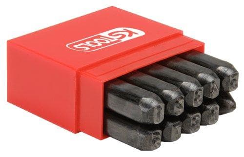 KS TOOLS nummerpräglingsstämpelsats, 10 st. (156.0467)