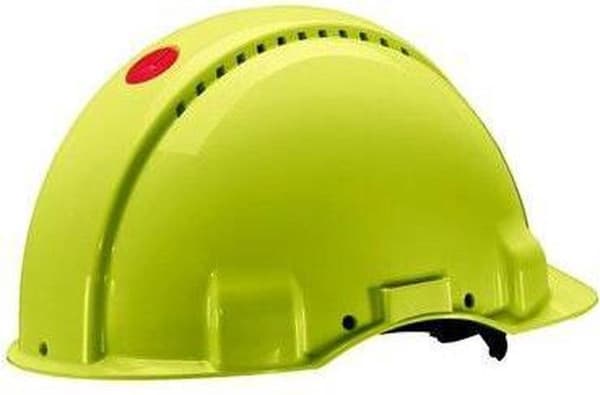 3M suojakypärä kiertonupilla G3000 - Fluor keltainen | Harmaa - Yksi koko