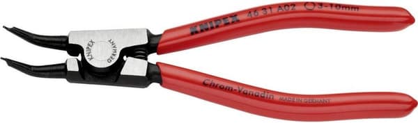 Knipex 46 31 A02 Precisionsringtång Lämplig för fjäderringar Ytterringar 3-10 mm Spetsig form 45° böjd