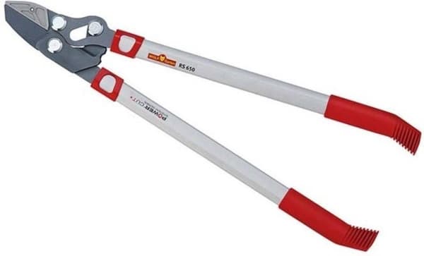 WOLF-Garten Loppers POWER CUT RS 650 - længde 650 mm - aluminiumsarme - 2x mere kraft - justerbar klingespænding - ambolt