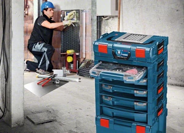 Bosch Professional i-BOXX 53 Lajitelmalaukku (PxLxK) 316 x 357 x 53 mm Lokeroiden lukumäärä: 12 Muuttuva alajako 1 kpl