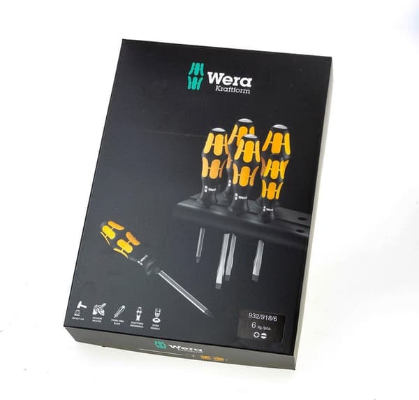 Wera Kraftform - Schroevendraaierset met Schroefbeitels - 6 stycken