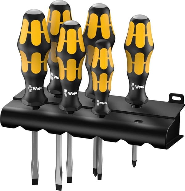 Wera Kraftform - Schroevendraaierset met Schroefbeitels - 6 stycken