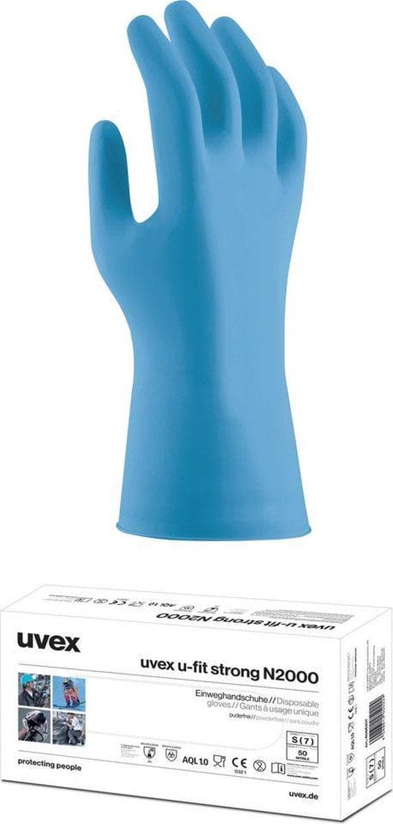 Uvex U-Fit Strong N2000 kertakäyttökäsine, koko 10