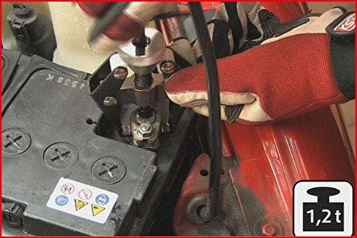 KS TOOLS napaliitin ja pyyhkimen varren vedin, 2-vartinen, 15mm (700.1190)