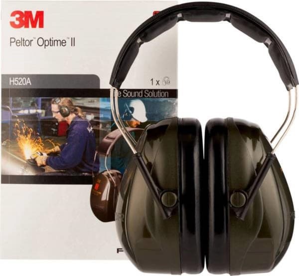 3M Peltor Optime II - kuulosuojaimet - SNR 31 dB - tummanvihreä
