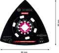 Miniatyrbillede 3 af 6: Bosch Expert AVZ 90 RT10 - slibeplade - til træ, nåletræ, hårdttræ - Delta - kornstørrelse: 100 - 90 mm x 85 mm