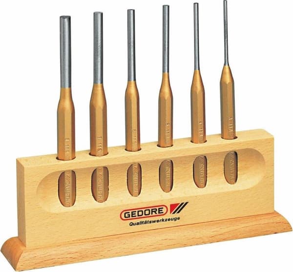 Gedore Pin driver set 6 st i metallfodral 8758050