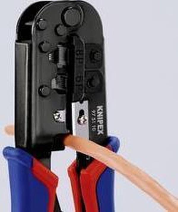 Knipex 975110 - Puristustyökalu RJ11/12 (6pin 9,65mm) - RJ45 (8pin 11,68mm)