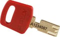 Miniatyrbild 3 av 3: Brady, Safekey Compact Nylonsäkerhetslås med nylonbygel, röd, 25 mm bygelhöjd, 4,3 mm bygeldiameter (nyckel) (1 st) (150180)