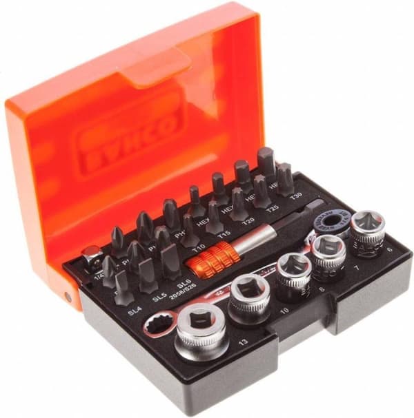 Bahco Sockets and Bit Ratchet Set 26-delar