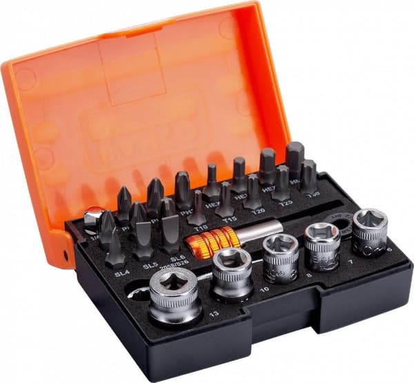 Bahco Sockets and Bit Ratchet Set 26-delar