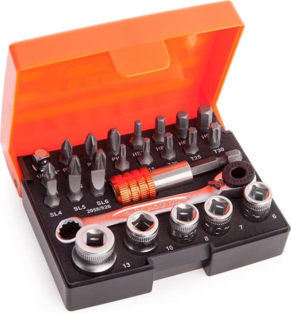 Bahco Sockets and Bit Ratchet Set 26-delar