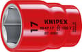 Miniatyrbillede 1 af 3: KNIPEX fatning til sekskantskruer med firkantet fatning 1/2" 1000V isoleret (55 mm) 98 47 13