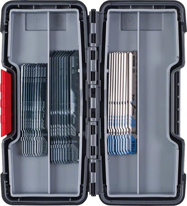 Bosch Basic til træ og metal Tough Box - savklinge sæt - til træ, metal - 30 styk - T-skaft