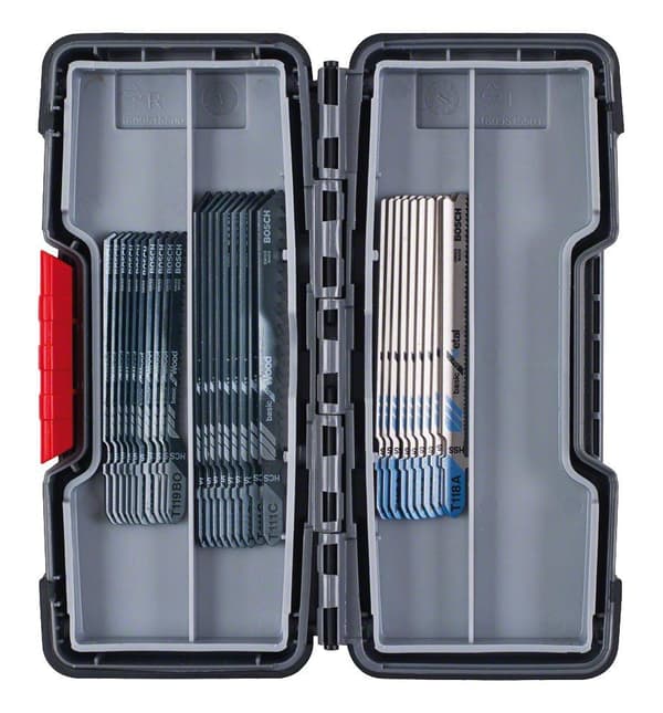 Bosch Basic til træ og metal Tough Box - savklinge sæt - til træ, metal - 30 styk - T-skaft