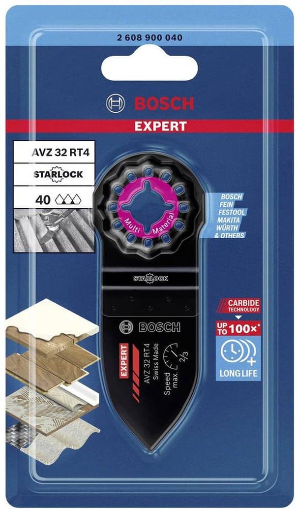 Bosch 2608900040 EXPERT Starlock Carbide -hiomasormi Monimateriaali AVZ32RT4