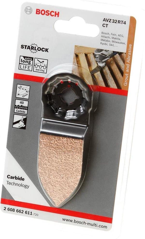 Bosch 2608900040 EXPERT Starlock Carbide -hiomasormi Monimateriaali AVZ32RT4