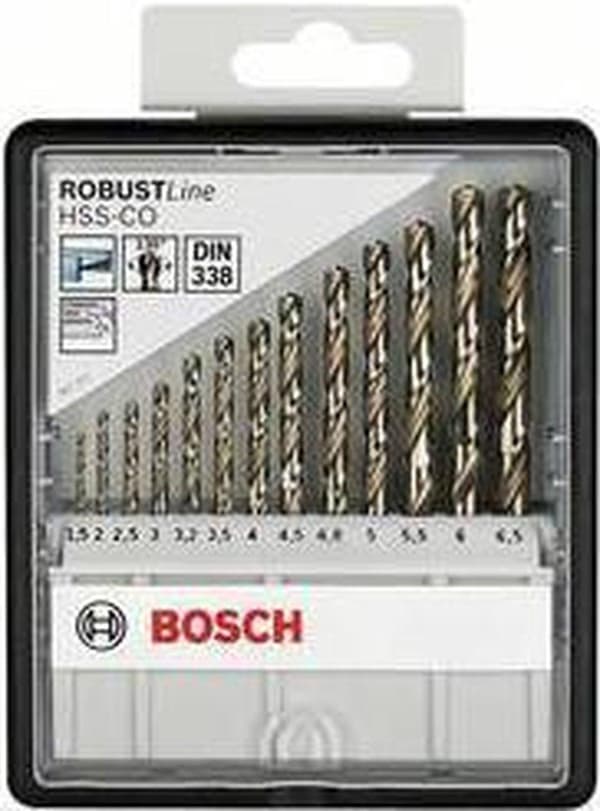 Bosch robustline metalliporasarja - HSS-CO SET 1,5-6,5MM - 13 kappaleen sarja