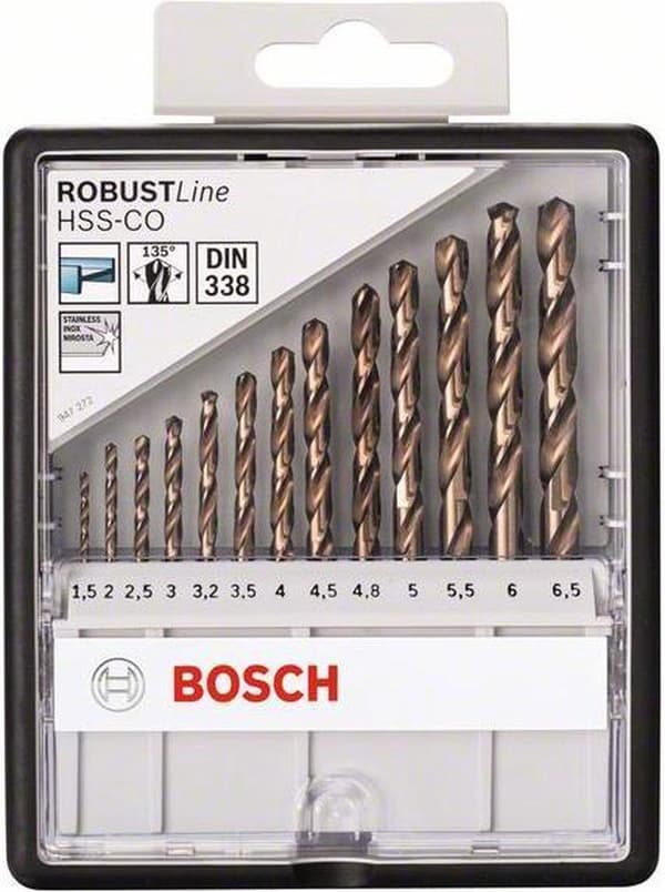 Bosch robustline metalliporasarja - HSS-CO SET 1,5-6,5MM - 13 kappaleen sarja