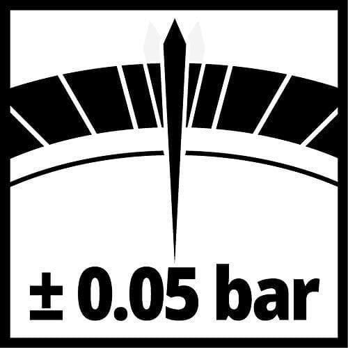 Original 4133115 Einhell digital dækpumpe (velegnet til kompressorer, arbejdstryk 0-13 bar),