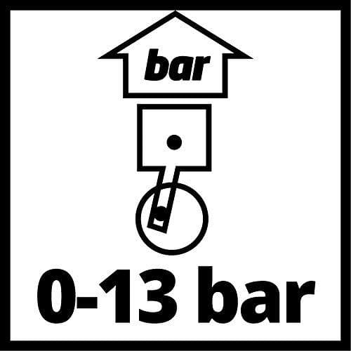 Original 4133115 Einhell digital dækpumpe (velegnet til kompressorer, arbejdstryk 0-13 bar),