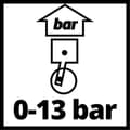 Miniatyrbillede 4 af 5: Original 4133115 Einhell digital dækpumpe (velegnet til kompressorer, arbejdstryk 0-13 bar),