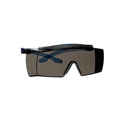 3M™ SecureFit™ 3700 Overspecs, blå ramme, integreret pandebeskytter, Scotchgard™ antidug/anti-ridsebelægning (K&N), grå linse, SF3702XSGAF-BLU