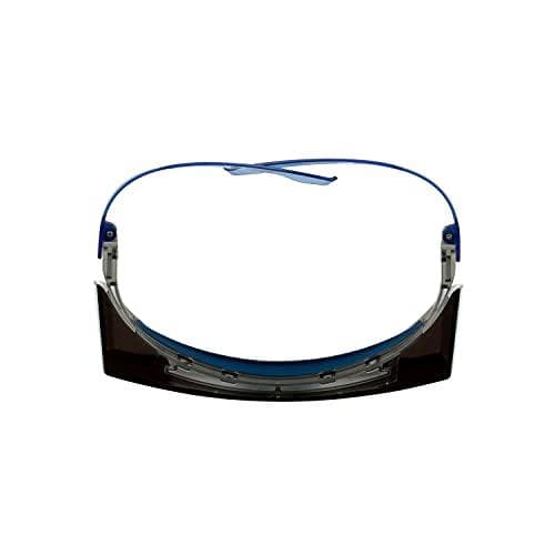 3M™ SecureFit™ 3700 Overspecs, blå ramme, integreret pandebeskytter, Scotchgard™ antidug/anti-ridsebelægning (K&N), grå linse, SF3702XSGAF-BLU