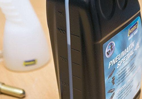 HAZET pneumatisk olja (kapacitet: 1000 ml, silikonfri specialolja, med nivåindikator) 9400-1000