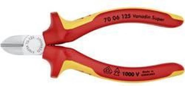 Knipex 70 06 125 VDE Diagonaalileikkurit, viiste 125 mm