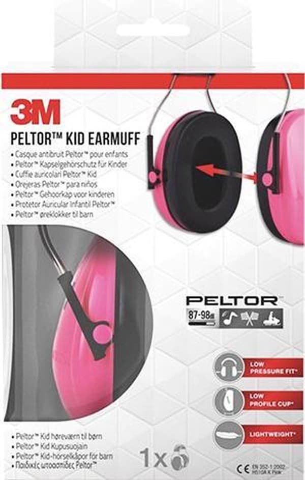 Peltor Kid - hörselskydd för barn - SNR 27 dB - neongrönt