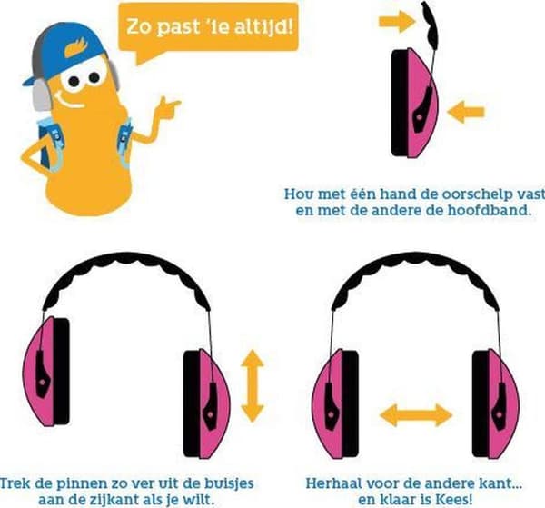 Peltor Kid - hörselskydd för barn - SNR 27 dB - neongrönt