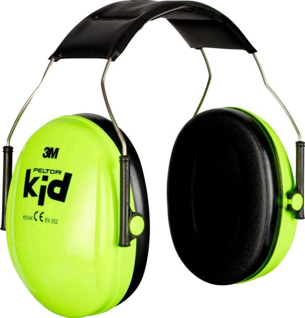 Peltor Kid - hörselskydd för barn - SNR 27 dB - neongrönt