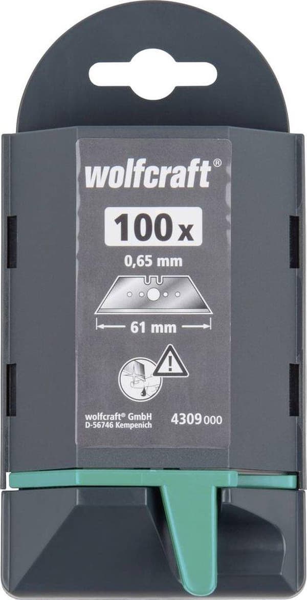 Wolfcraft 4309000 Professionelle trapezblade 0,65 x 61 mm