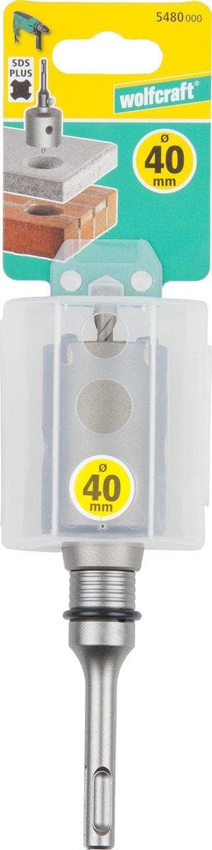 Wolfcraft Hollow core bit 40mm SDS-plus M16 skruvgänga