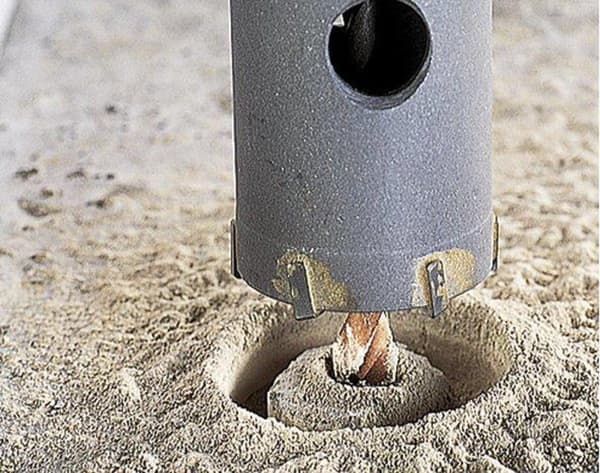 Wolfcraft Hollow core bit 40mm SDS-plus M16 skruvgänga